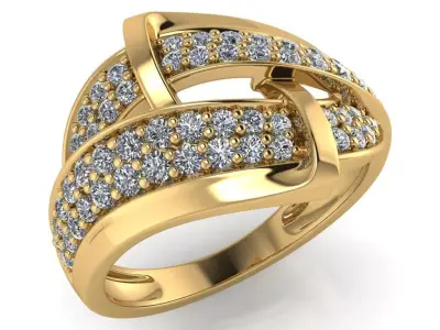 light weight gold diamond rings-C111116SKCH2026011-wt-0-5 3D print model