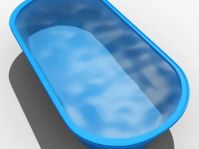 Nechranice swimming pool 3D model