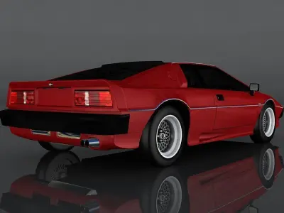 Lotus Esprit 1980  Low-poly 3D model