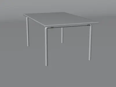 wooden table  Free 3D model