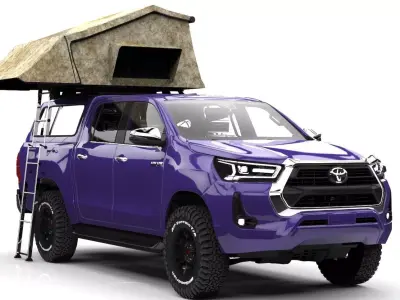 TOYOTA HILUX 2019 CARPA OPEN DESING  3D model