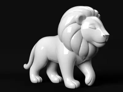Lion Statue 3D print model
