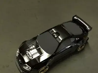 Toyota Supra MK4 Widebody ROCKET BUNNY EDITION Low-poly 3D model