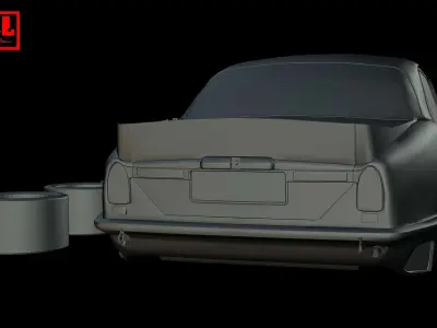 Jaguar XJ12 Coupe Broadspeed 1976-1977 3D print model