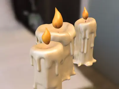Evil Candle Monster 3D model