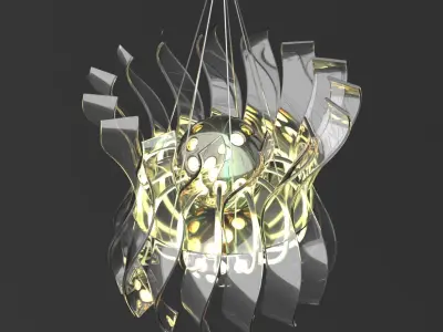 NEURAL LAMP CEILING 3D model