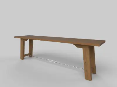 table Low-poly 3D model