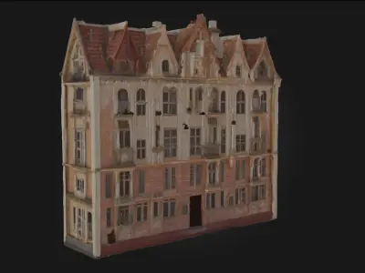 Elegant Facade  Refined Architectural Model for Urban 3D model