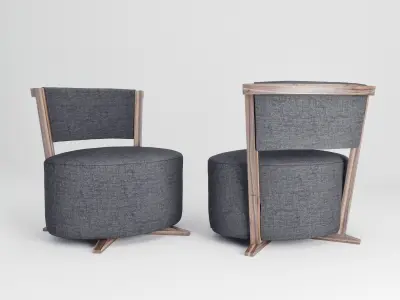 Calliope armchair 3D model
