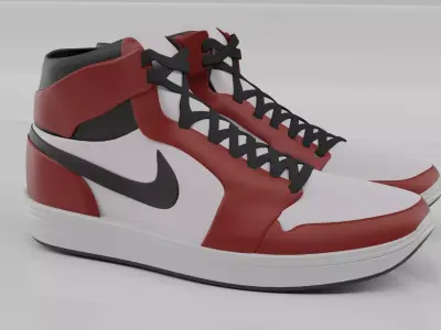 Jordan 1 Retro high Low-poly 3D model