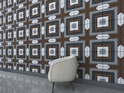 3d wall panel Low-poly 3D model shop
