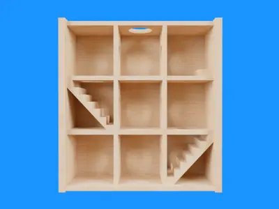 Hamster Game Maze Low-poly 3D model