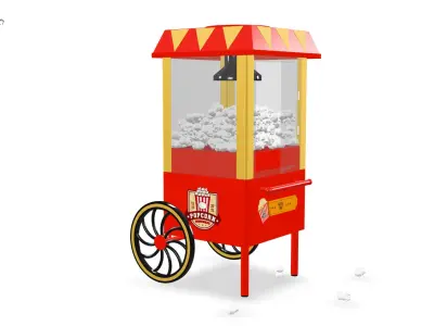 Popcorn car 3D model