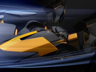 Automotive interior concept 3D model