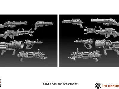 Misc - Trench Crusade Arms 3 3D print model