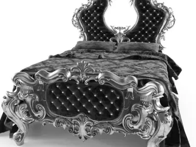 classical bed 3D model