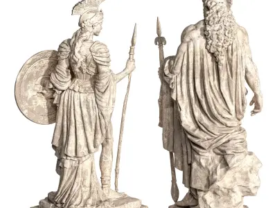 2 Warrior Goddess 3D model