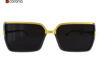Sunglasses No 6 3D model