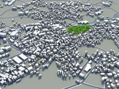Kusatsu Gunma Japan 15km Free low-poly 3D model