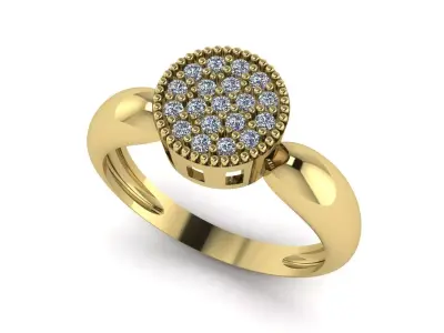 Solitaire Ring 04 3D print model