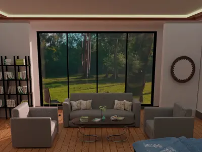 LUXURY BED ROOM INTERIOR 3D model