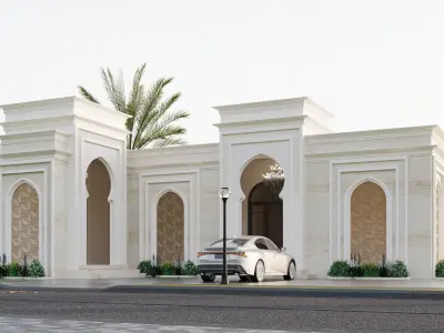 classic mix modern facet design  Low-poly 3D model