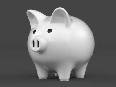 Ceramic Piggy Bank 3D model