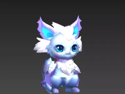 flying squirrel Low-poly 3D model