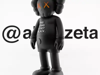Kaws Off White Companion 1 Textured Low-poly 3D model