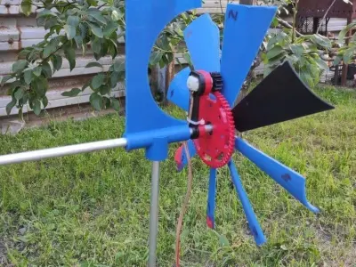 3d printed wind turbine 3D print model