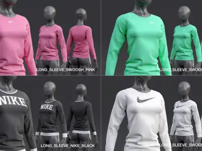 Nike Long-Sleeve Top 3D model
