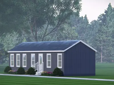 Rustic American Farmhouse Design  Traditional Country House 3D 3D model buy