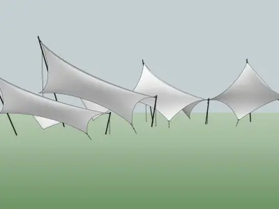 fiber tensile sketchup model 3D model