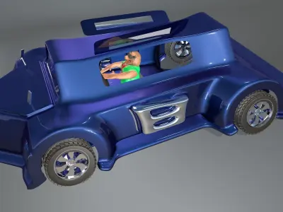 Car Model Games 3d Game Engine Low-poly 3D model