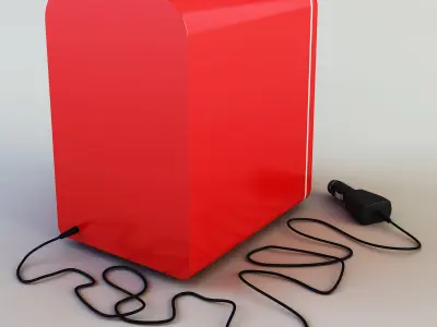 Mini fridge 3D model