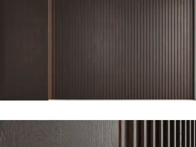 Decorative wall panel set 18 3D model