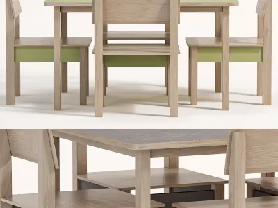  Childrens Table and Chair Olivia By Neposedam 3D model