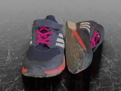 ADIDAS FAITO KIDS 3D SHOES Low-poly 3D model