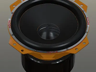 Orion 15 Inch Subwoofer - High Poly Free 3D model