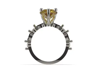 wedding bridal jewelry printable ring jr00326 3D print model