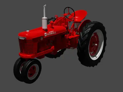 Farmall H And Super H 3D model