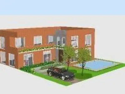 MODERN HOUSE 300M 3D model