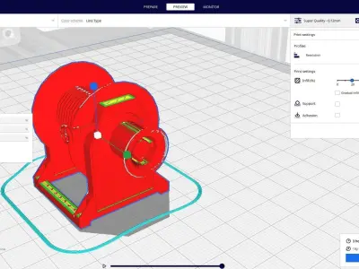 Mooring Winch 3D print model