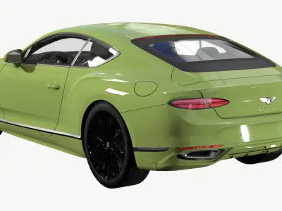 Bentley Continental GT 2024 Low-poly 3D model