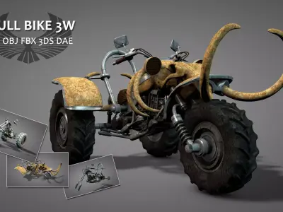 Skull Bike 3W 3D model