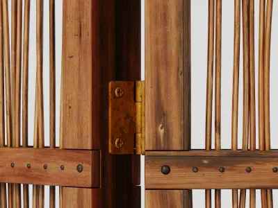 Screen branch crooked decor n2 3D model