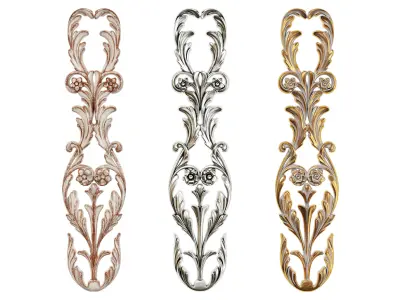 Classic carved 216 3D model