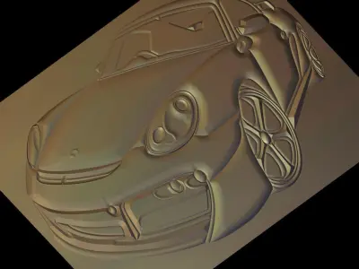 Porsche Suitable for embossing Hot Foil Technique 3D model