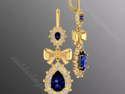 Earrings sp5 3D print model