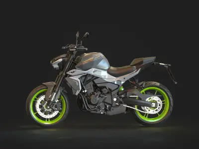 Base model Benelli Tornado Naked Twin 500 2024  3D model